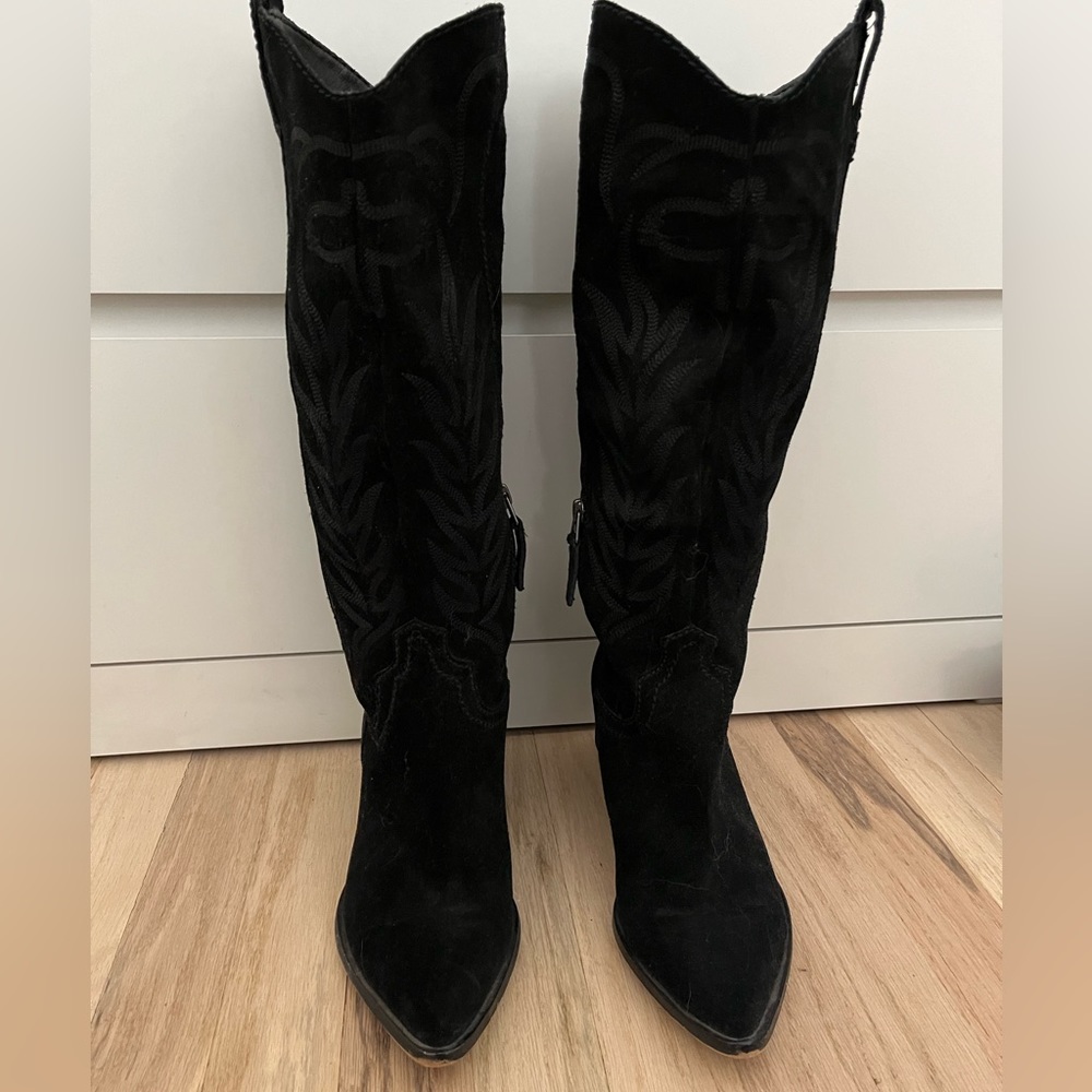 Dolce Vita Black Solei Western Boot - Sz 8